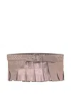 Collina Strada Pleated Star-embellished Belt In Pink