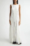 Collina Strada Primrose Patchwork Maxi Dress In White