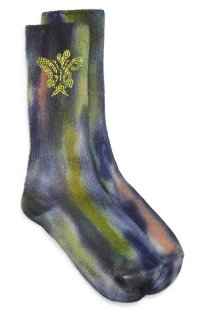 Collina Strada Print Organic Cotton Blend Crew Socks In Multi