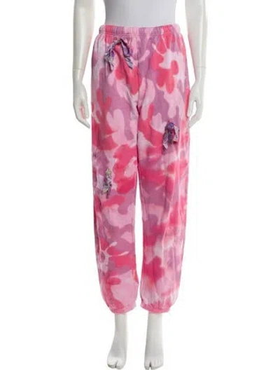 Pre-owned Collina Strada Printed Sweatpants In Pink