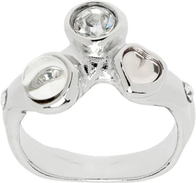 Collina Strada Silver Florence Ring In Silver Clear