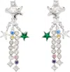 Collina Strada Silver Stella Dangle Earrings In Splash