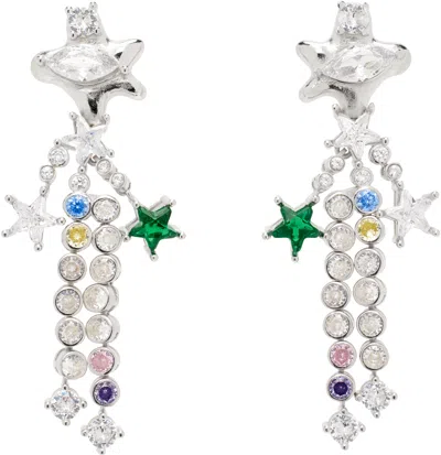 Collina Strada Silver Stella Dangle Earrings In Splash