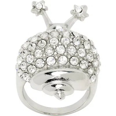 Collina Strada Snail Ring In Crystal Clear