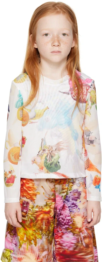 Collina Strada Ssense Exclusive Kids White Cardio Long Sleeve T-shirt In Incredible Arrangeme