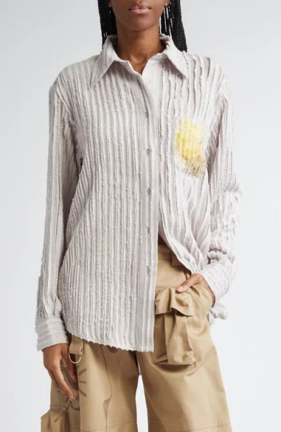 Collina Strada Stone Flower Drip Convention Button-up Shirt