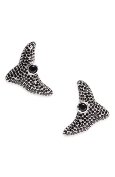 Collina Strada Super Trigon Stud Earrings In Gray