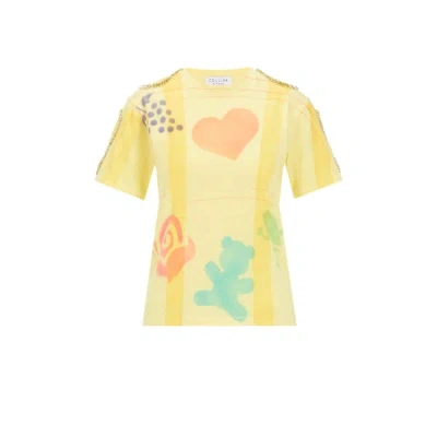Collina Strada Organic Cotton T-shirt In Multicolour