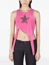 Collina Strada Woman Top Fuchsia Size S Recycled Cotton In Pink