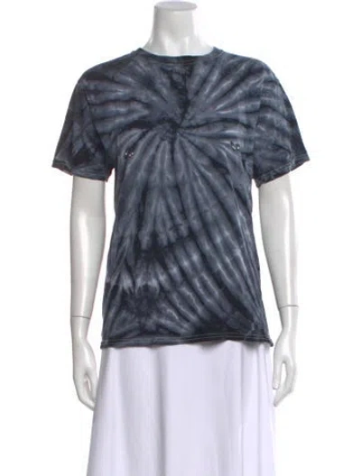 Pre-owned Collina Strada Tie-dye Print Crew Neck T-shirt In Blue