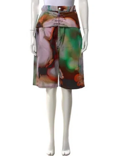 Pre-owned Collina Strada Tie-dye Print Knee-length Shorts W/ Tags In Multi