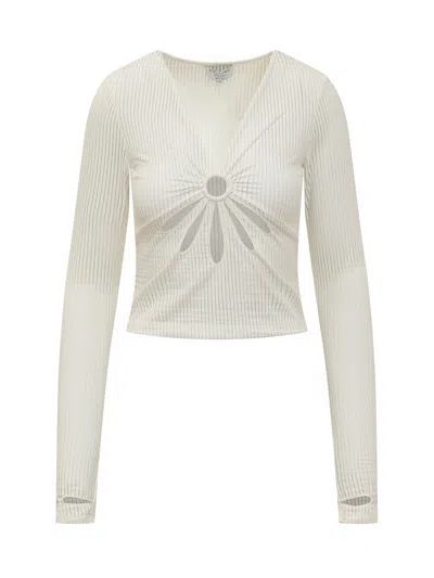 Collina Strada Top Flower Sheersucker Mini Top
