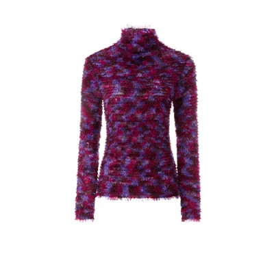 Collina Strada Textured Top In Purple