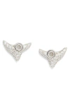 Collina Strada Trigon Crystal Stud Earrings