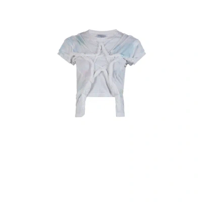 Collina Strada Twisted Cotton T-shirt In Neutral