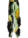 Collina Strada Multicolor Dante Ruffle Trouser In Green