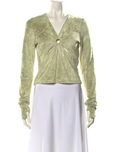 Pre-owned Collina Strada V-neck Sweater W/ Tags In Green