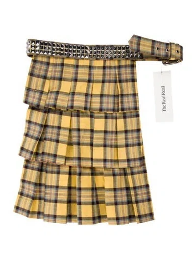 Pre-owned Collina Strada Waist Belt In Yellow