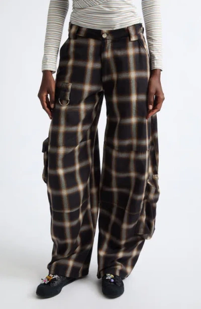 Collina Strada Wide Leg Cargo Pants In Black