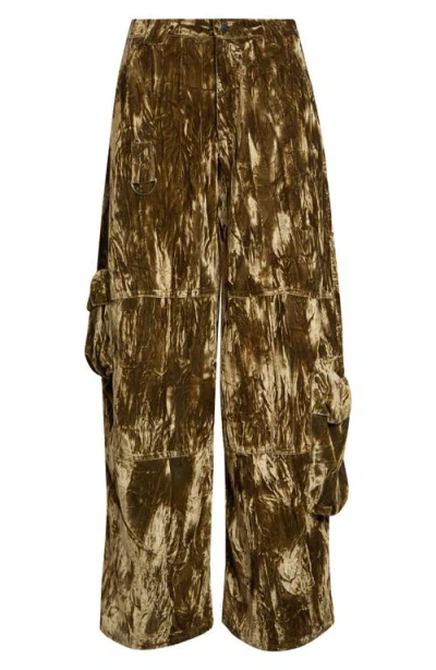 Collina Strada Wide Leg Cargo Pants In Multi
