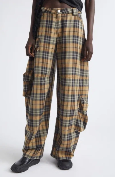 Collina Strada Wide Leg Cargo Pants In Neutral