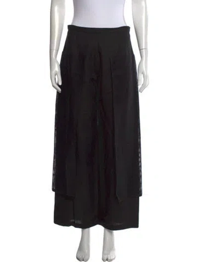 Pre-owned Collina Strada Wide Leg Pants In Black