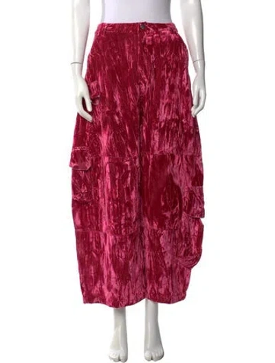 Pre-owned Collina Strada Wide Leg Pants In Pink