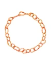 Collina Strada Woman Necklace Orange Size - Metal In Orange