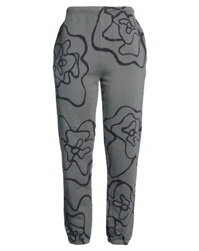 Collina Strada Woman Pants Grey Size M Cotton In Gray