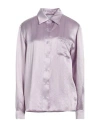 Collina Strada Woman Shirt Lilac Size M Acetate In Purple