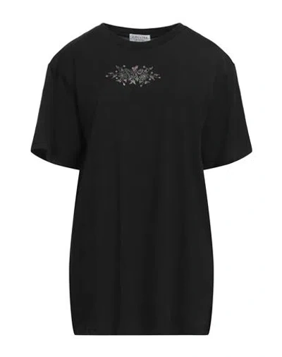 Collina Strada Woman T-shirt Black Size Xl Organic Cotton