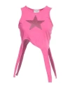 Collina Strada Woman Top Fuchsia Size S Recycled Cotton In Pink