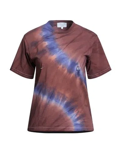 Collina Strada Woman T-shirt Burgundy Size M Organic Cotton In Multi