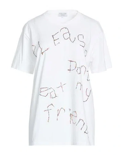 Collina Strada Woman T-shirt White Size S Organic Cotton