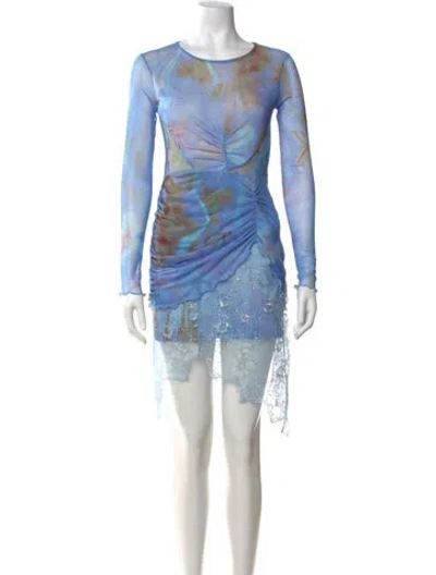 Pre-owned Collina Strada X Desigual Mini Dress W/ Tags In Blue