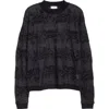 Collina Strada X Vitelli Plaid Crewneck Sweater In Black