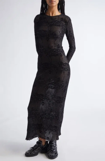 Collina Strada X Vitelli Yuri Long Sleeve Sweater Dress In Black