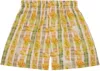 Collina Strada Yellow Odeon Boxers In Yellow Boxer Plaid