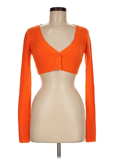 Pre-owned Collusion Cardigan Sweater In Orange
