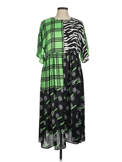 Pre-owned Collusion Casual Dress In Green