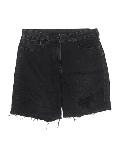 Pre-owned Collusion Denim Shorts In Black