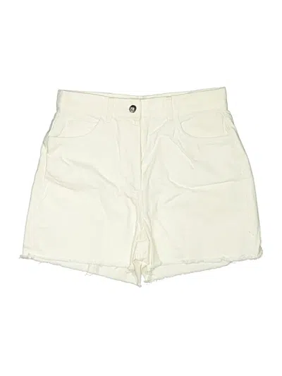 Pre-owned Collusion Khaki Shorts In Ivory