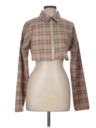 Pre-owned Collusion Long Sleeve Blouse In Pink