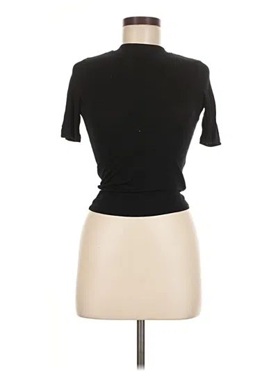 Pre-owned Collusion Short Sleeve Turtleneck In Black