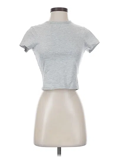 Pre-owned Collusion Short Sleeve Turtleneck In Silver