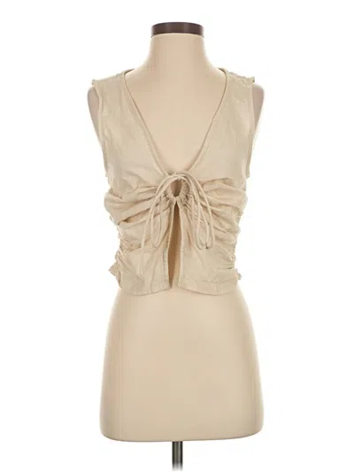 Pre-owned Collusion Sleeveless Blouse In Brown