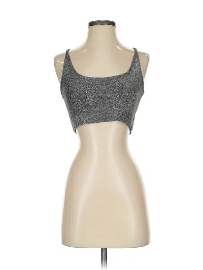 Pre-owned Collusion Sleeveless Top Gray Strapless Neckline Tops