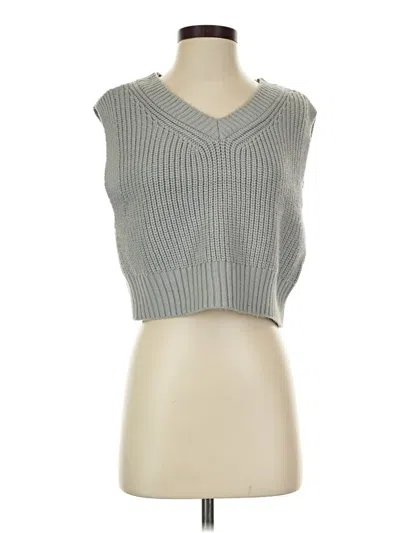 Pre-owned Collusion Sweater Vest In Gray