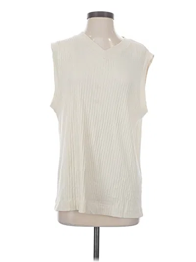 Pre-owned Collusion Sweater Vest In Ivory