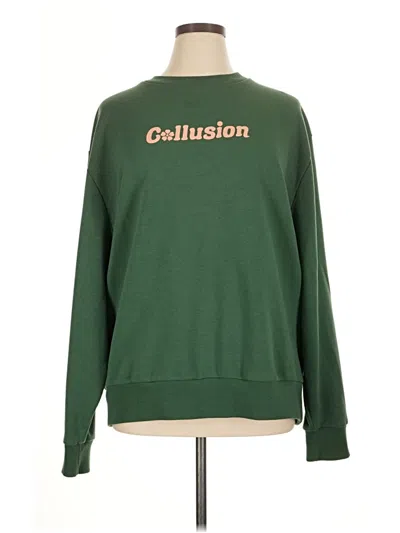 Pre-owned Collusion Sweatshirt In Green
